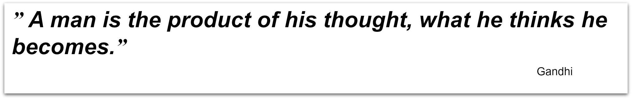 Gandhi quote